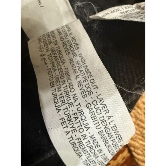 Zara Women's High Rise Elastic Back Waist Cargo Jogger Jeans Black Small - Picture 12 of 13